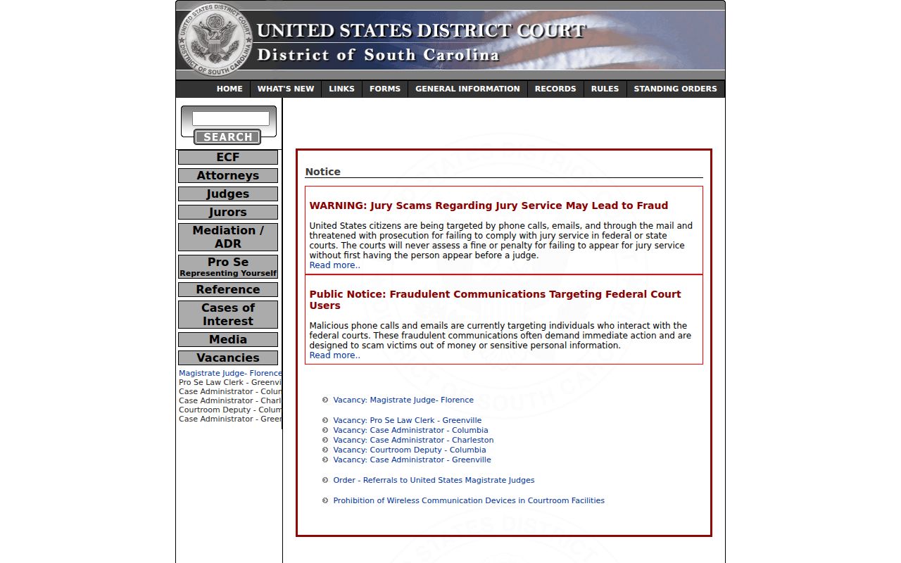 Jasper County federal criminal court case district court source