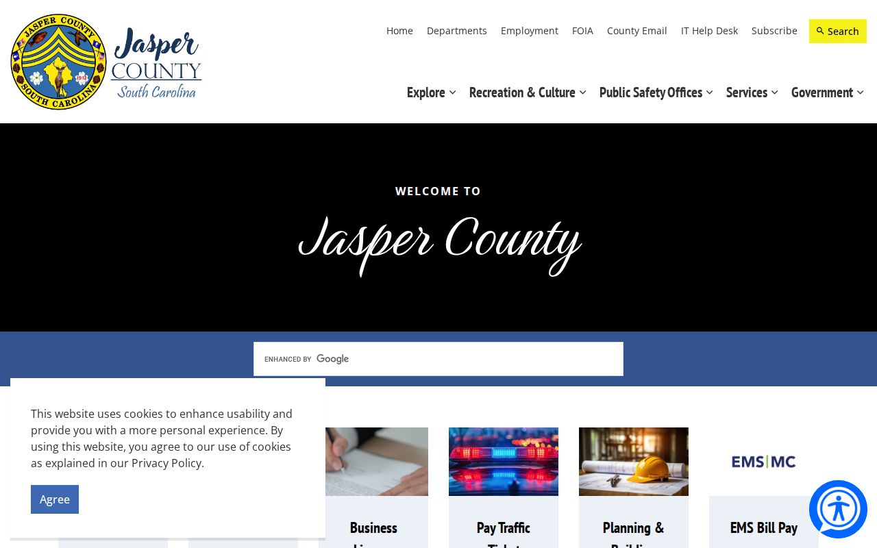 Jasper County criminal history official county gateway